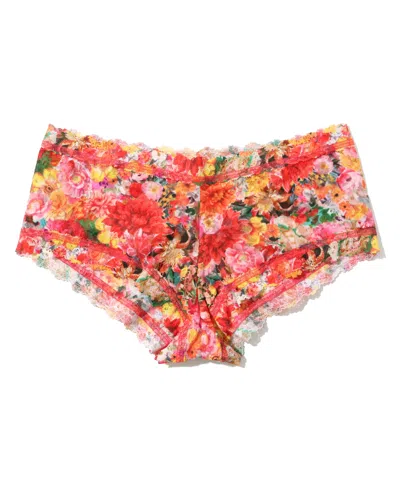 HANKY PANKY WOMEN'S PRINTED SIGNATURE LACE BOYSHORT