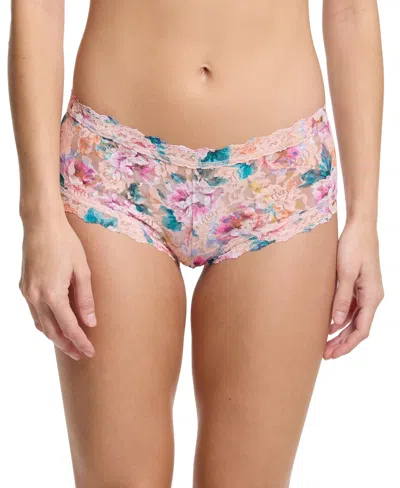 HANKY PANKY WOMEN'S PRINTED SIGNATURE LACE BOYSHORT