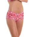 Hanky Panky Printed Signature Lace Boyshort In Lots Of Love Pink