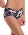 Hanky Panky Printed Signature Lace Boyshort In Romantique Black