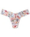 Hanky Panky Women's Printed Signature Lace Low Rise Thong In Multi