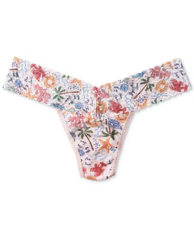 Hanky Panky Women's Printed Signature Lace Low Rise Thong