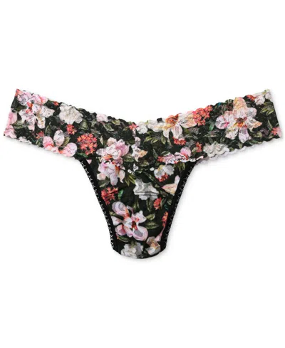 Hanky Panky Women's Printed Signature Lace Low Rise Thong
