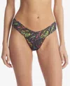 Hanky Panky Low-rise Printed Lace Thong In Floating