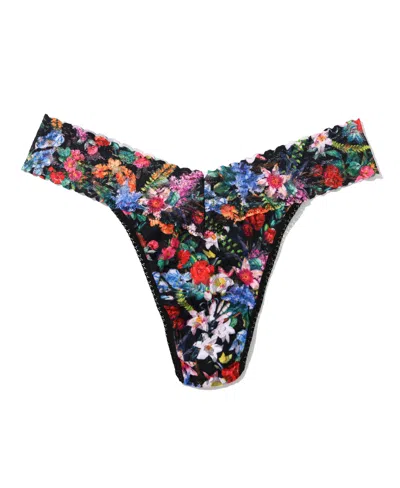 Hanky Panky Women's Printed Signature Lace Original Rise Thong Panty In Multi