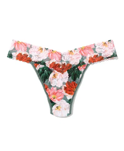 Hanky Panky Women's Printed Signature Lace Original Rise Thong Panty
