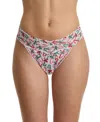 Hanky Panky Printed Signature Lace Original Rise Thong In Multi