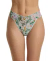 Hanky Panky Women's Printed Signature Lace Original Rise Thong Underwear In Multi