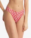 Hanky Panky Printed Signature Lace Original Rise Thong Underwear In Winter Wonderland