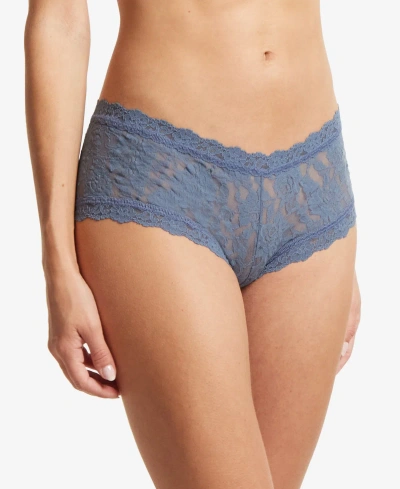 Hanky Panky Women's Signature Lace Boy Short, 4812 In Tour Guide Blue