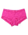 Hanky Panky Signature Lace Boy Shorts In Pink
