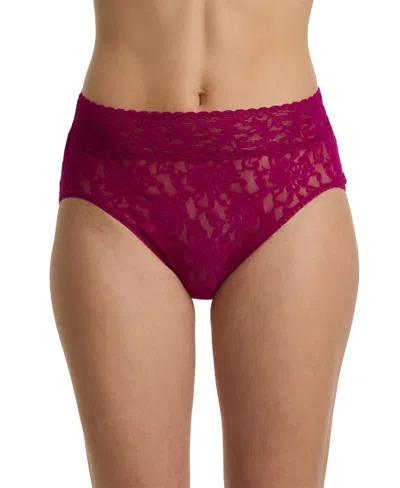 Hanky Panky Women's Signature Lace French Brief Panty In Burgundy