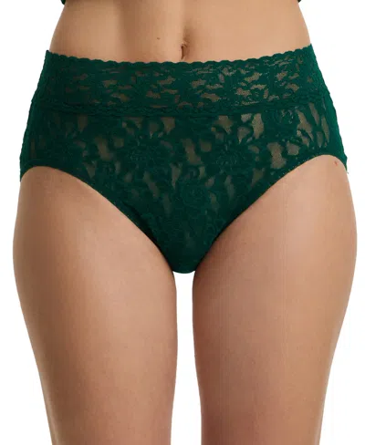 Hanky Panky Women's Signature Lace French Brief Panty In Green