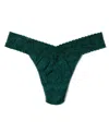 Hanky Panky Women's One Size Dream Original Rise Thong Underwear In Green