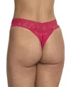 Hanky Panky Signature Lace Original Rise Thong In Clarity