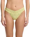 Hanky Panky Signature Lace® Original Rise Thong In Yellow