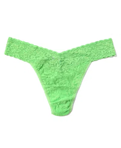 Hanky Panky Women's Signature Lace Original Rise Thong In Lucky Me Green