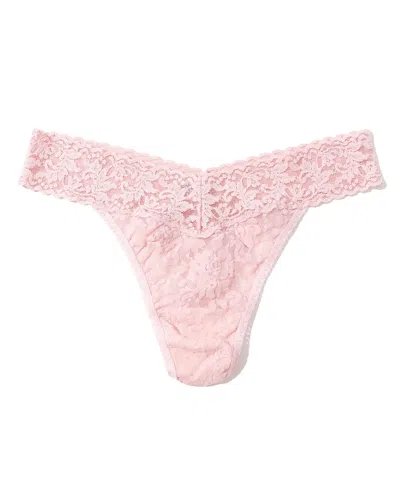 Hanky Panky Women's Signature Lace Original Rise Thong In Pink