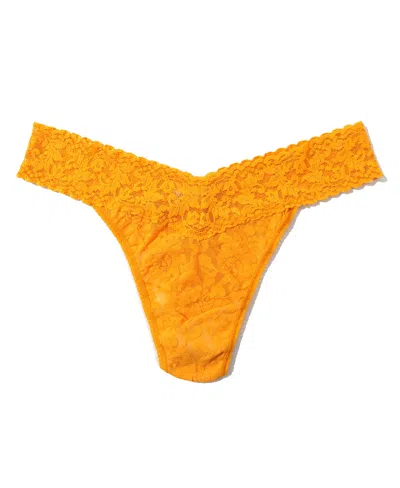 Hanky Panky Women's Signature Lace Original Rise Thong In Tuscan Sun Orange