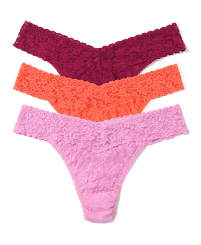 Hanky Panky Women's Signature Lace Original Thong 3 Pack