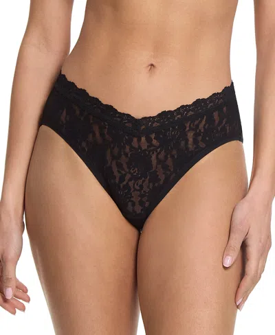 HANKY PANKY WOMEN'S SIGNATURE LACE V-FRONT HIGH CUT BRIEF