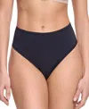 Hanky Panky Women's Yourfit High Cut Thong Panty In Black