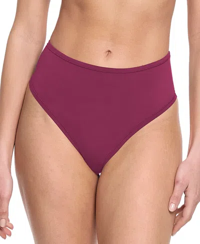 Hanky Panky Women's Your Fit High Cut Thong In Purple