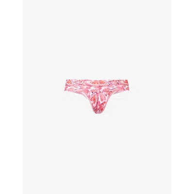 Hanky Panky Womens Signature Low-rise Lace Thong Lots Of Lov In Lots Of Love