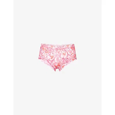 Hanky Panky Womens Lots Of Love Boyshort Lace Briefs