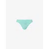 Hanky Panky Womens Signature Original-rise Stretch-jersey Thong Sea You Later In Blue