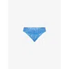 Hanky Panky Womens Take The Plunge Signature Original-rise Stretch-jersey Thong In Blue