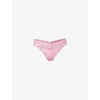 Hanky Panky Womens  Signature Original-rise Stretch-jersey Thong In Tea Cake