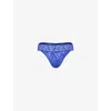 Hanky Panky Womens Signature Original-rise Stretch-jersey Thong Violets Are Blu In Violets Are Blue