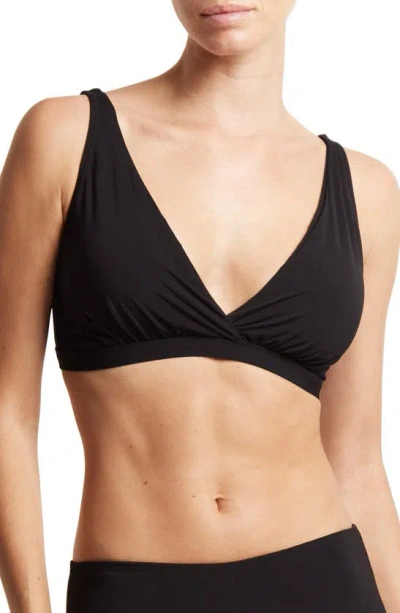 Hanky Panky Wrap Front Bikini Top In Black