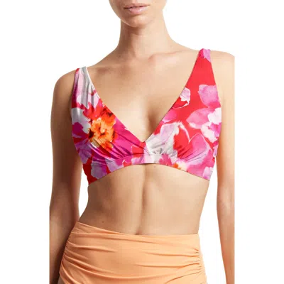 Hanky Panky Wrap Front Bikini Top In Pink