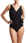 HANKY PANKY WRAP FRONT ONE-PIECE SWIMSUIT