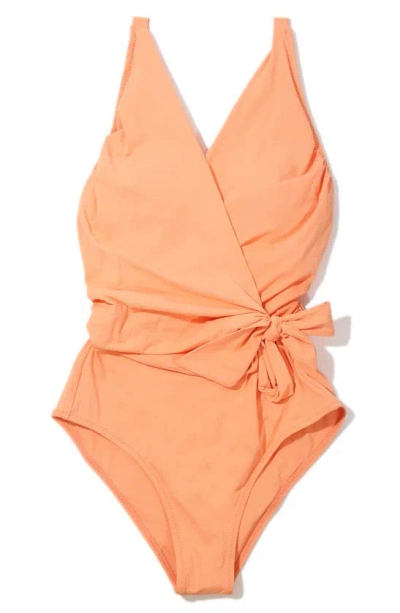 Hanky Panky Wide Strap Wrap One Piece Swimsuit In Orange