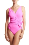 HANKY PANKY WRAP FRONT ONE-PIECE SWIMSUIT