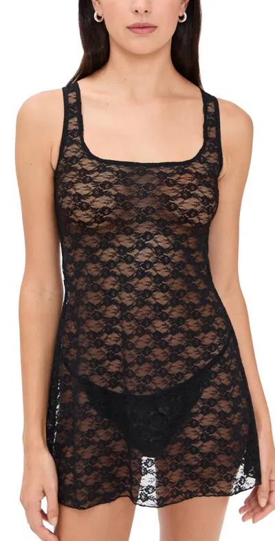 HANKY PANKY X LEXI WOOD ALINA SQUARE NECK CAMI BLACK
