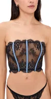 Hanky Panky X Lexi Wood Katrina Corset Denim In Black