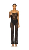 Hanky Panky X Lexi Wood Lucy Unitard In Black