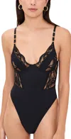 Hanky Panky X Lexi Wood Tiffany Teddy Black In Animal Print