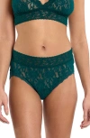 Hanky Panky X Saalt Signature Lace® Leakproof French Briefs In Green