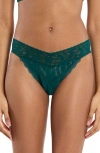 Hanky Panky X Saalt Signature Lace Leakproof Original Rise Thong In Black