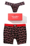 Hanky Panky X Saxx Vibe Assorted 2-pack Boxer Brief & Thong In Multi