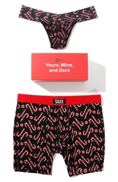 Hanky Panky X Saxx Vibe Assorted 2-pack Boxer Brief & Thong In Multi