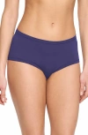 Hanky Panky Dream Lace Trim Modal Boyshorts In Retrograde Purple
