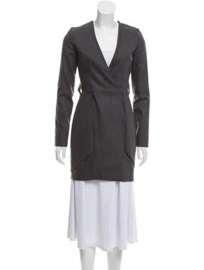 Pre-owned Hanley Mellon Casual Zip-up Jacket In Gray