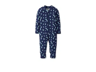 Hanna Andersson 2-way Zip Sleeper In Hannasofttm (infant/toddler) Kid's Pajama Sets Mini Shooting Stars : 0 Months ( In Blue