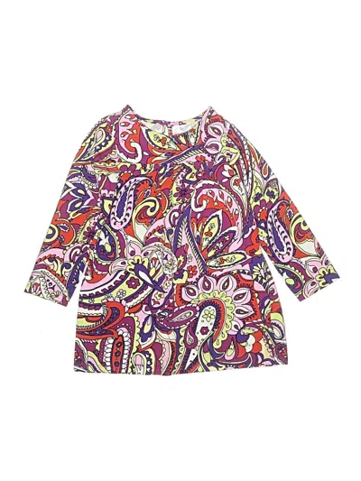 Pre-owned Hanna Andersson Kids' 3/4 Sleeve Blouse In Purple